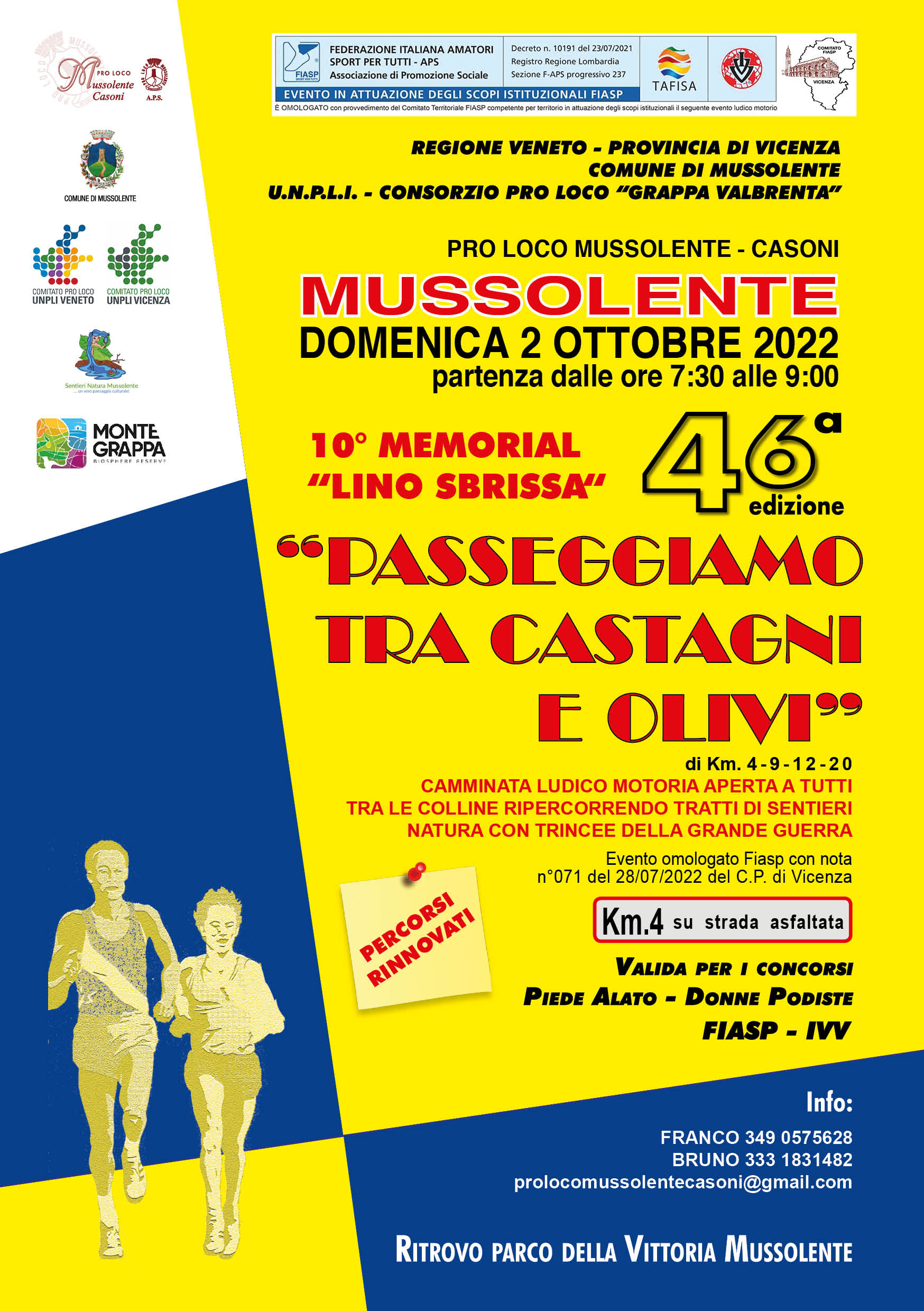 volantino marcia dei castagni A5 v2022