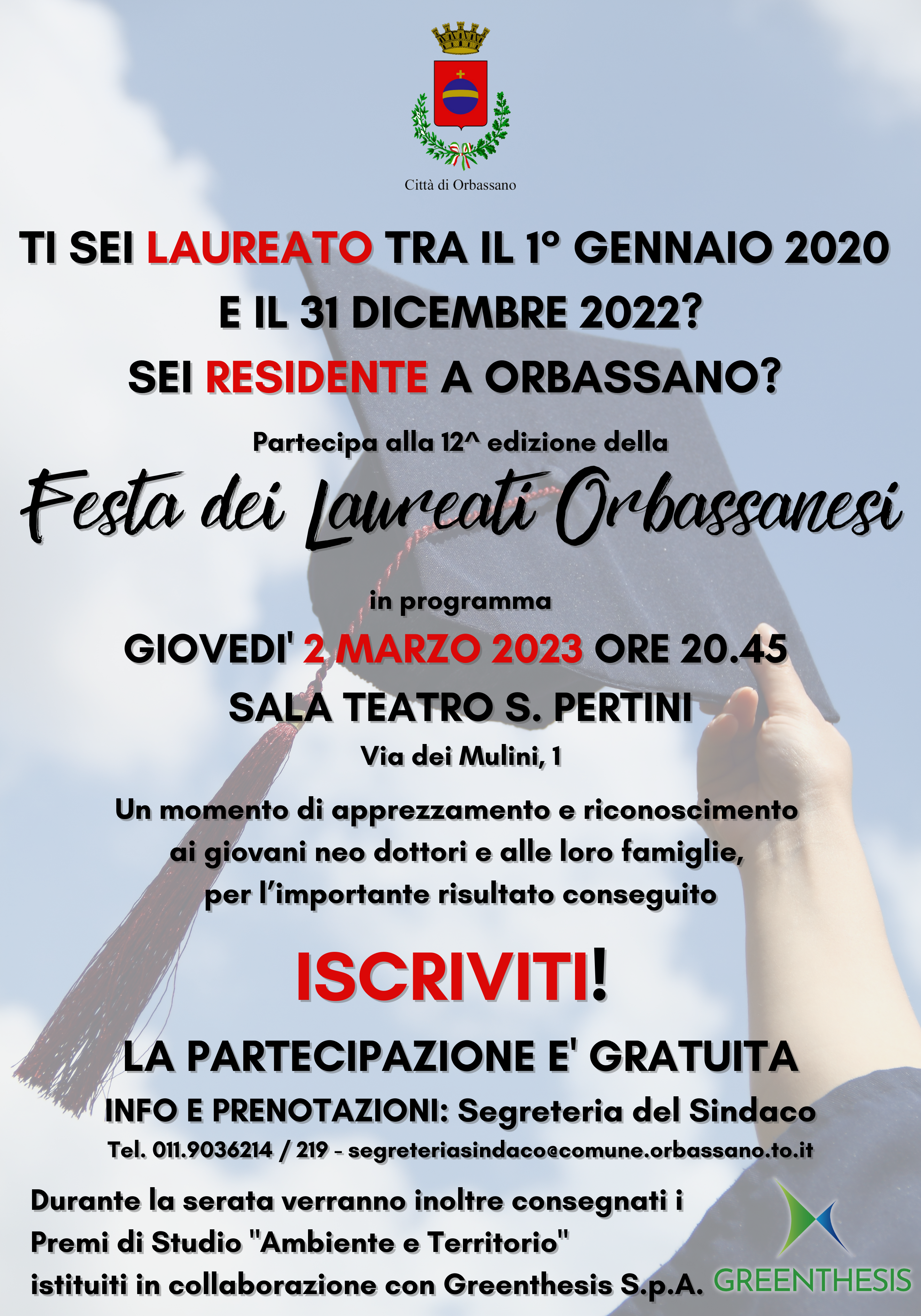 TI SEI LAUREATO TRA IL 1° GENNAIO 2020 E IL 31 DICEMBRE 2023